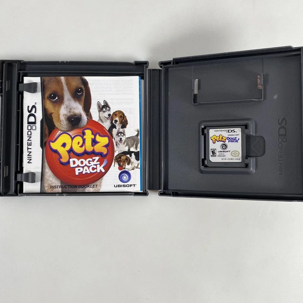 Nintendo DS Lot Cases Manuals + Petz Dogz‎ Pack Game Yoshi LEGO Peach Pokemon W2